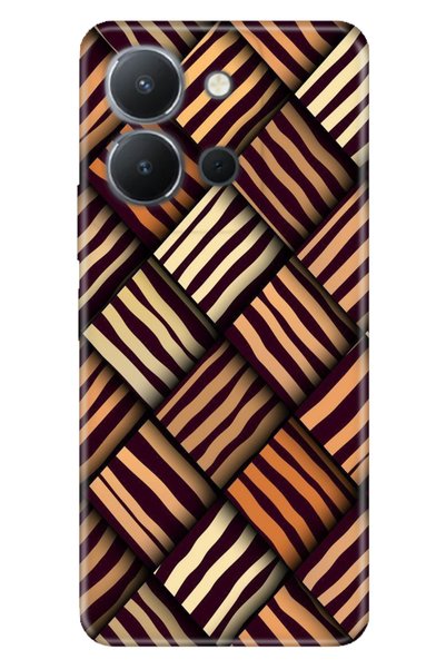casetube حافظة هاتف Vivo Y36 4G ملونة من مادة TPU UV مطبوع من السيليكون بنمط ليو