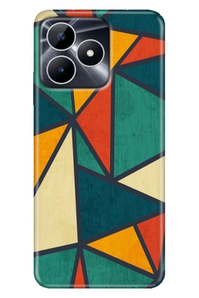 casetube Realme Note 50 4g Case Colorful Fixx Cover Silicone Wall