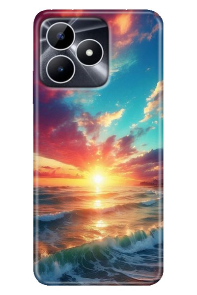 casetube Realme Note 50 4g Case Colorful Fixx Cover Silicone Ocean