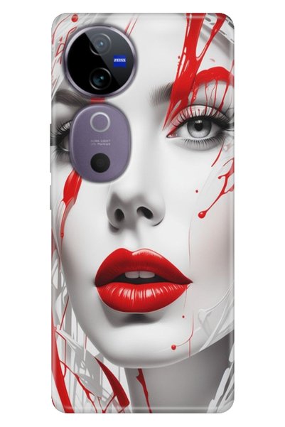 casetube جراب Vivo V40 من السيليكون المرن ذو الطابع الشخصي