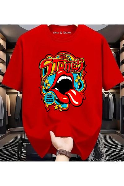 New Shine 1 T-Shirt Is a Gift for Purchases of 6 or More in the Cart - Rolling Stones Oversized T-Shirt