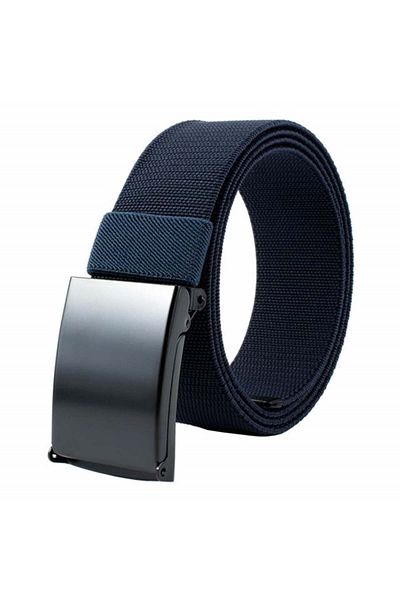 PUFO Curea bărbătească Army Elite Edition 3,8 x 125 cm, reglabilă, albastră