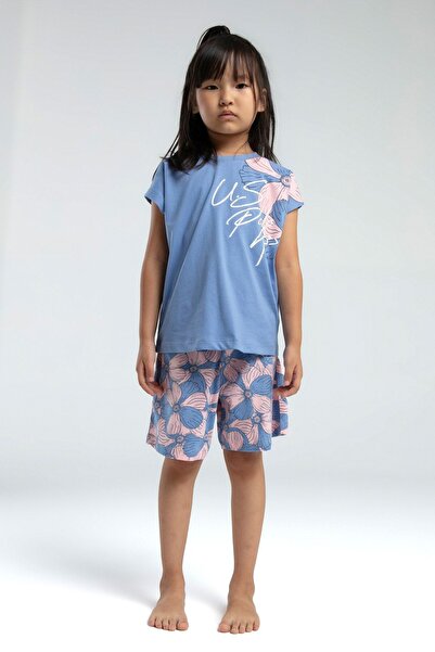 U.S. Polo Assn. 4-15 Years Old Licensed Us Polo Assn Girl's Suit-Indigo