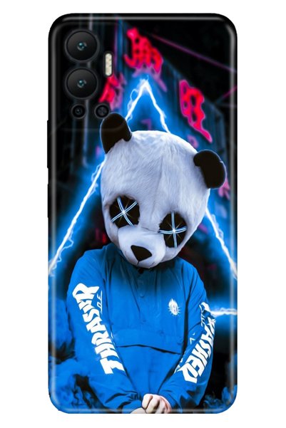casetube جراب Infinix Hot 12 منقوش ومطبوع من السيليكون المرن Cool Panda