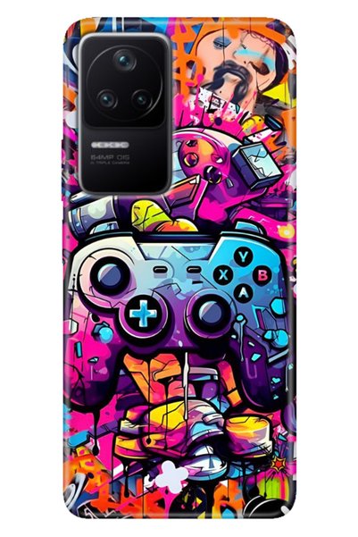EGSTECH Xiaomi Poco F4 Case Patterned Cover Colorful Gamer