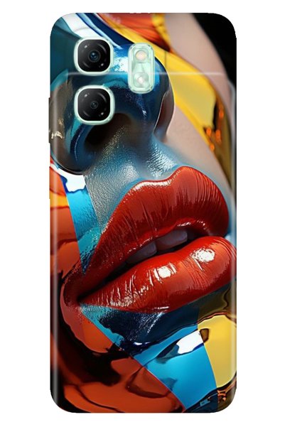 casetube Infinix Hot 50i - حافظة سمارت 9 ملونة من مادة TPU UV B مطبوع مزخرفة ...