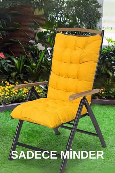 MoMMe Back Chair Cushion 40X85 cm Apricot Yellow Color (1 Pc)