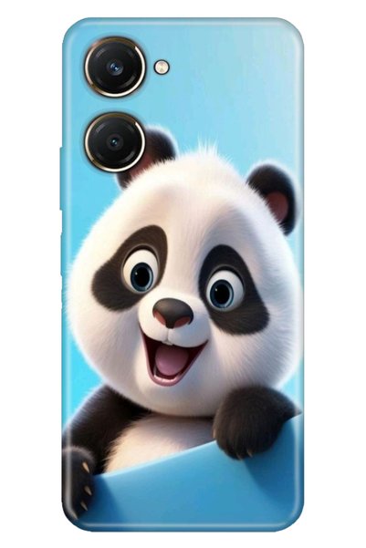 casetube جراب Vivo Y18 من السيليكون المنقوش لهاتف Vivo Y18 غطاء باندا