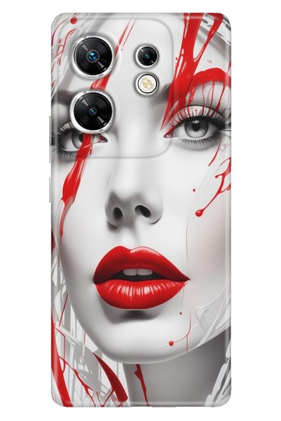 EGSTECH حافظة INFINIX Zero 30 4G مصنوعة من السيليكون المطبوع بنمط ملون للسيدات