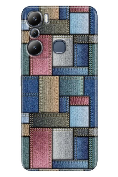 EGSTECH Infinix Hot 20I Case Flexible Silicone Cover Cover Jean Pattern