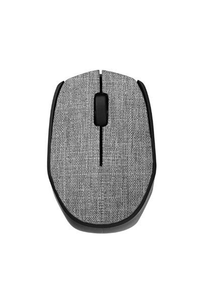 Genel Markalar Gri Kablosuz USB 2.4Ghz Terletmez Kumaş Fabric Yüzey 1.200Dpi Hafif Kablosuz Mouse