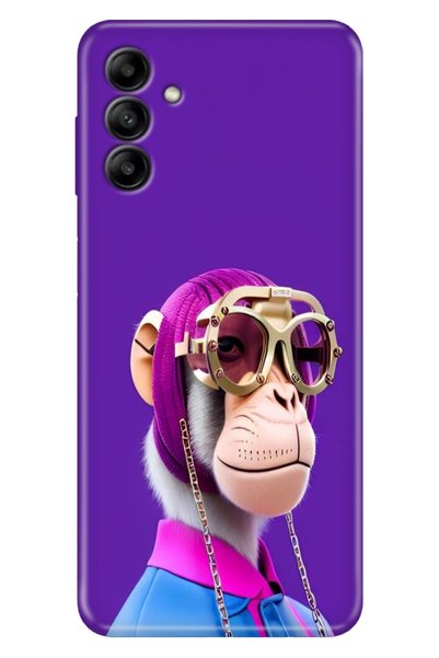 casetube جراب متوافق مع هاتف Samsung Galaxy M14 بتصميم قرد سيليكون مرن