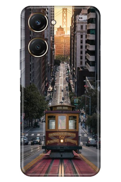 casetube جراب Vivo Y18 من السيليكون المنقوش لهاتف Vivo Y18 غطاء كاليفورنيا