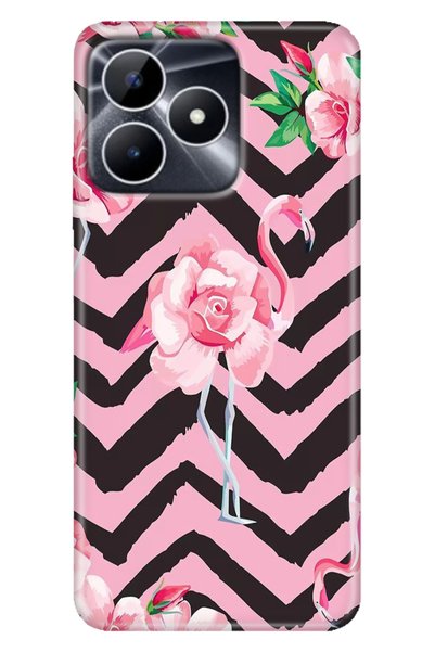 EGSTECH Realme Note 50 4g Case Colorful Fixx Cover Silicone Flamingo