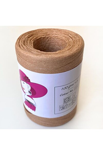 yumakça Nas Yumuşak Doğal Rafya-raffia Iplik 100 gr | Çanta Ve Supla Ipliği D76
