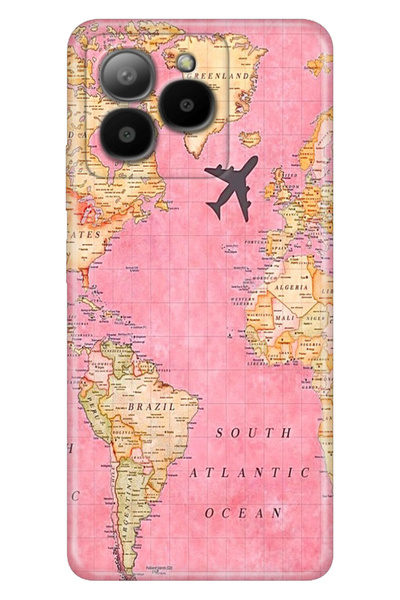 casetube Omix X7 Case Colorful Special Themed Patterned Silicone Tpu Stock Map