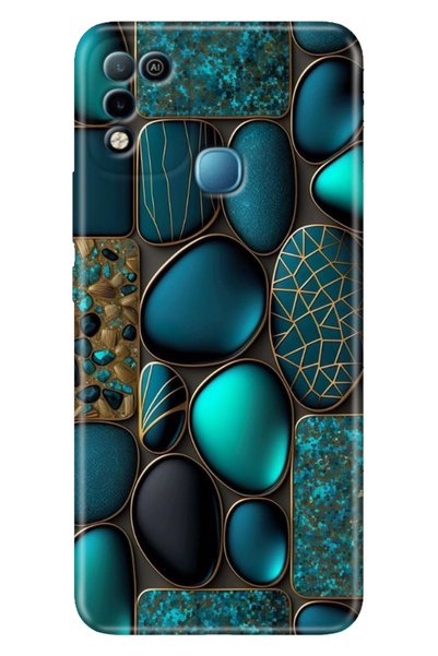casetube جراب متوافق مع هاتف Infinix Hot 11 Play، نمط كامل، رخام سيليكون TPU ...