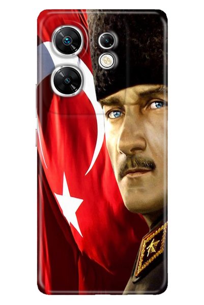 EGSTECH حافظة هاتف INFINIX Zero 30 4G ملونة بنمط مطبوع من السيليكون مصطفى كمال