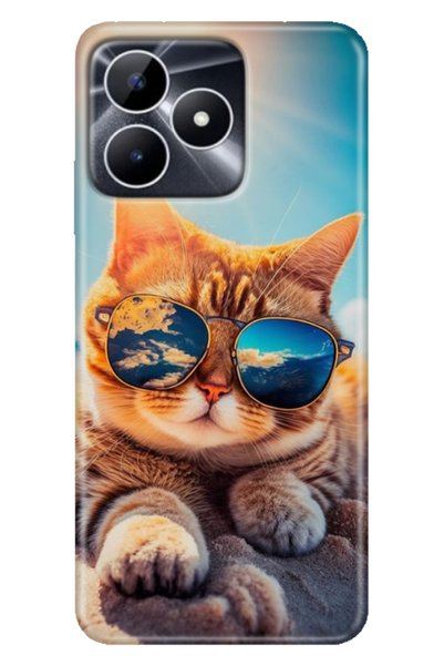 casetube Realme Note 50 4g Case Colorful Fixx Cover Silicone Cat