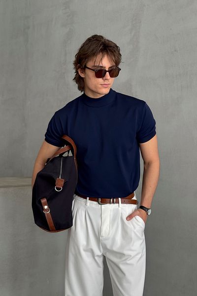 HYMAN Tricou oversize pentru bărbați Half Fisherman Knitwear