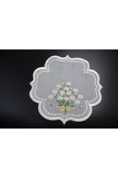 Nakışkonsept Daisy Patterned Dotted Cocktail Napkin 1Pc