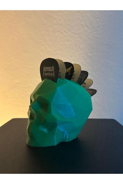 Home Guitar Pick Stand - Guitar Pick Holder - Stylish Design with Skull Head Shape - Guitar Accessory