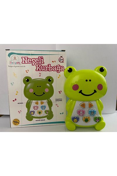 URZ GRUP Babycim Teether My Joyful Elephant Friend with Sound - My Joyful Frog Friend - My Joyful Bear Friend.