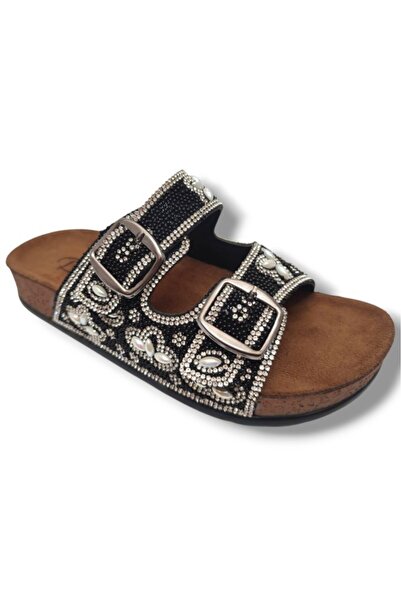 Pienn 20054-007-25 Ανατομικές Γυναικείες Παντόφλες με Πέτρες