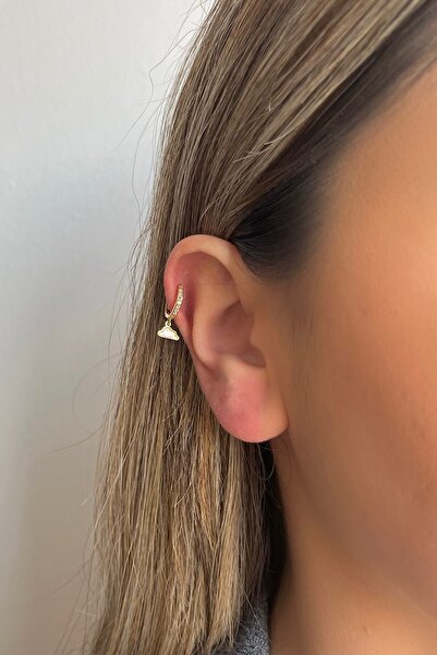Bijou Luz Gold Bulut Figürlü Sallantılı Halka Piercing