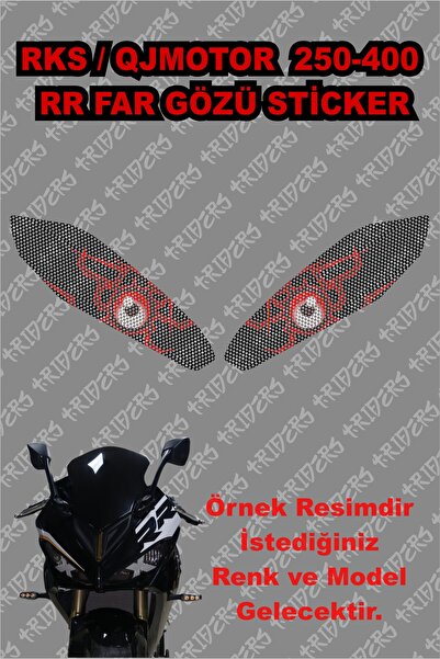 TRİDERS ملصق عين المصباح الأمامي RKS QJMOTOR SRK 250-400 RR