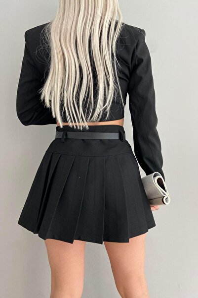 lizge giyim PODROBNĚ PLISOVANÁ SUKNĚ NA PÁSKU