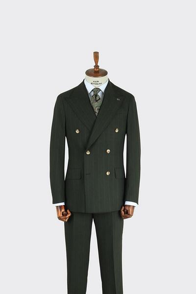 Kadir Büyükkaya Double Breasted Men's Suit-Kab1221S