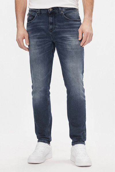 Tommy Jeans Blugi barbati conici Austin Tommy Jeans slim fit Albastru petrol W34-L32 US