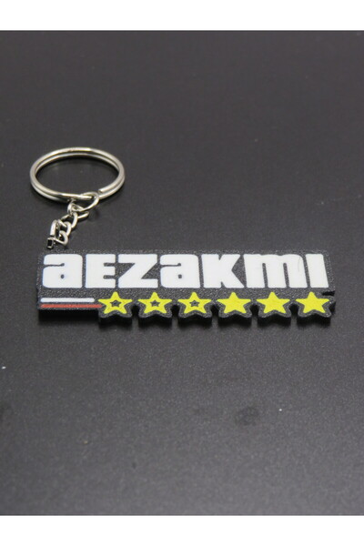 MODA ميدالية مفاتيح Aezakmi مطبوعة ثلاثية الأبعاد - 4 ألوان مختلفة |   ملحق ت...