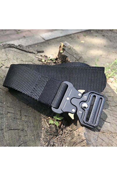 PUFO Tactical Combat belt for men 3.8 x 123 cm, durable, gray
