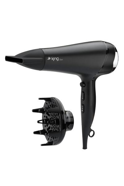 King مجفف شعر كي اس كيه 435 أولسون فضي 2200 وات - ضمان 4 سنوات