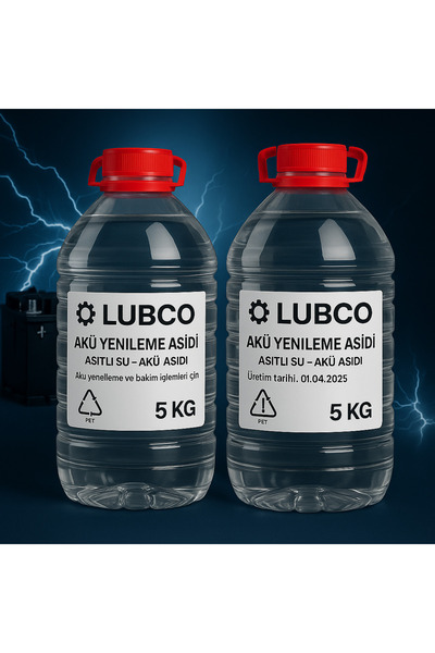LUBCO Elektrolitik Akü Yenileme & Canlandırma Sıvısı 28 Bome 10 kg
