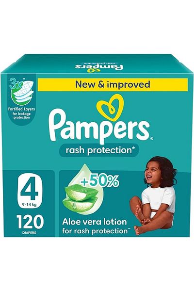 Pampers Pampers Diapers Anti-Chafing Size 4 Box of 120 Diapers