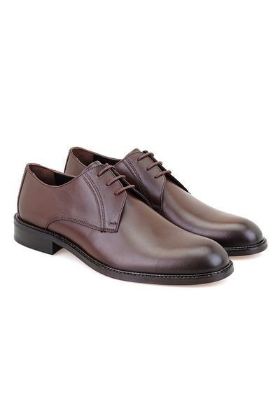 Desa Мъжки кожени класически обувки Moond Brown