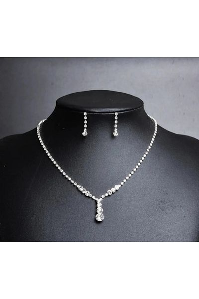 Mihra Aksesuar Necklace Earrings Set