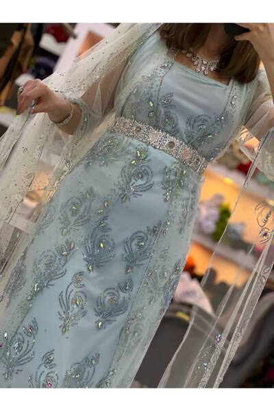 SOLİN YÖRESEL Kadın Yöresel Elbise Düğünlük Kaftan Abiye Duvak Dahildir (Görseldeki Aksesuarlar Dahildir)