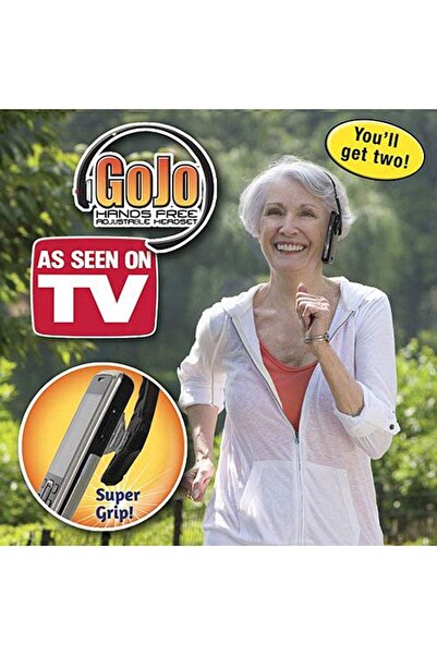 AS SEEN ON TV مجموعة من 2 سماعة رأس GoJo قابلة للتعديل بدون استخدام اليدين كم...
