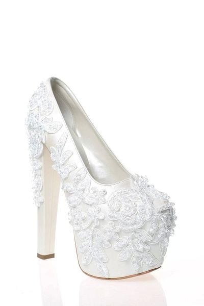PayBuy Moda Femei Perle Albe Pietre Brodate Pantofi Mireasa Tocuri Nunta Logodna Seara Rochie Pantofi