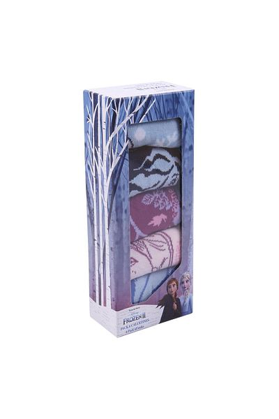Frozen Set 5 sosete fete Disney Frozen Multicolor 19-22 EU