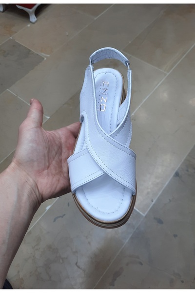 ENZO ЖІНОЧІ ВНУТРІШНІ-ЗОВНІШНІ Справжня шкіра Анатомічна підошва Платформа Набивний каблук Відкриті туфлі