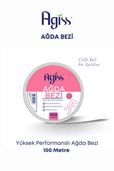 AGISS 3 Adet Kartuş Roll-on Ağda Isıtıcı Ağda Makinesi 100 Metre Ağda Bezi Kuru Ciltler için Ağda Seti