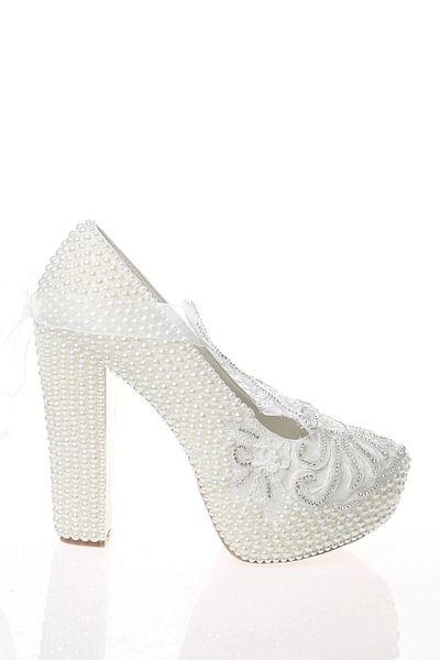 PayBuy Moda femei șic perle piatră brodate pantofi de mireasă tocuri nunta logodna seară rochie pantofi