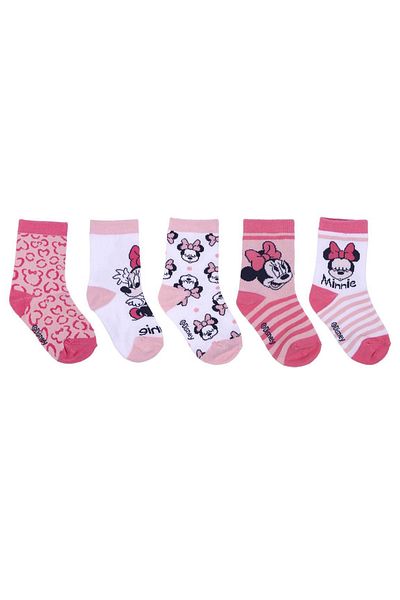 Minnie Mouse Set 5 Sosete bebe Minnie Mouse Multicolor 19-20 EU