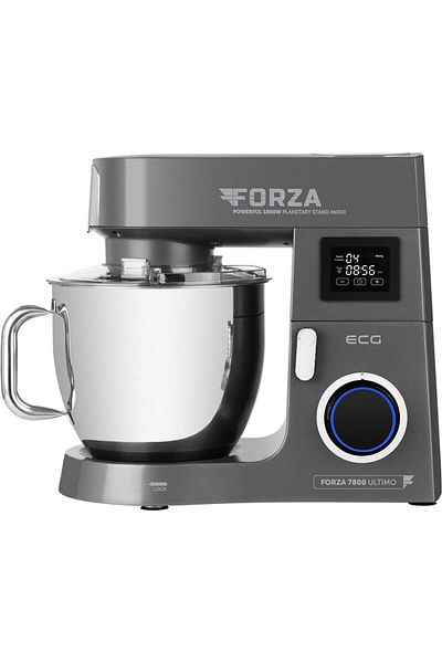 ECG ECG FORZA 7800 Ultimo Scuro food processor, 1800 W, 8 liters, LCD, planetary mixing system