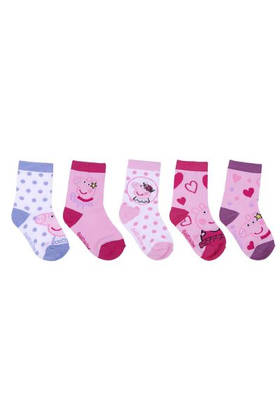 Peppa Pig Set of 5 Baby Socks Peppa Pig Multicolor 17-18 EU